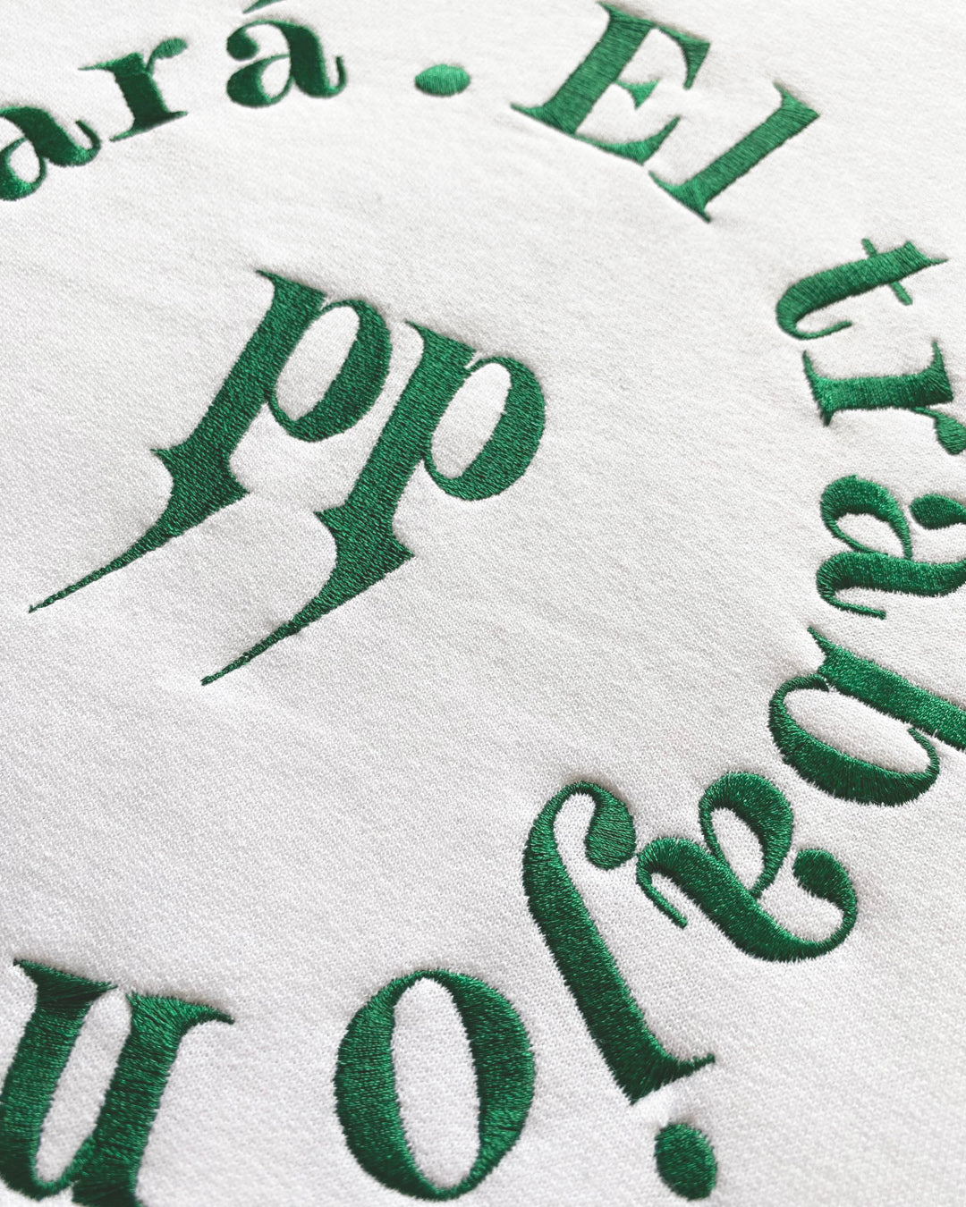 Hoodie Blanco/El trabajo no te amará