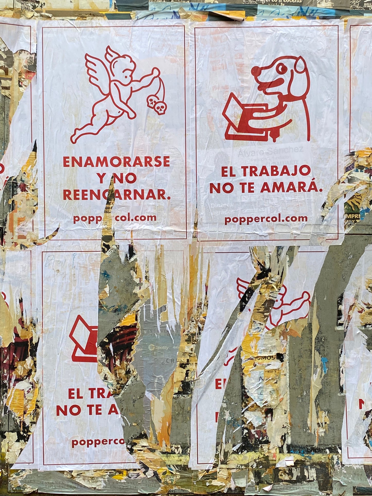 Afiche "Enamorarse y no reencarnar"